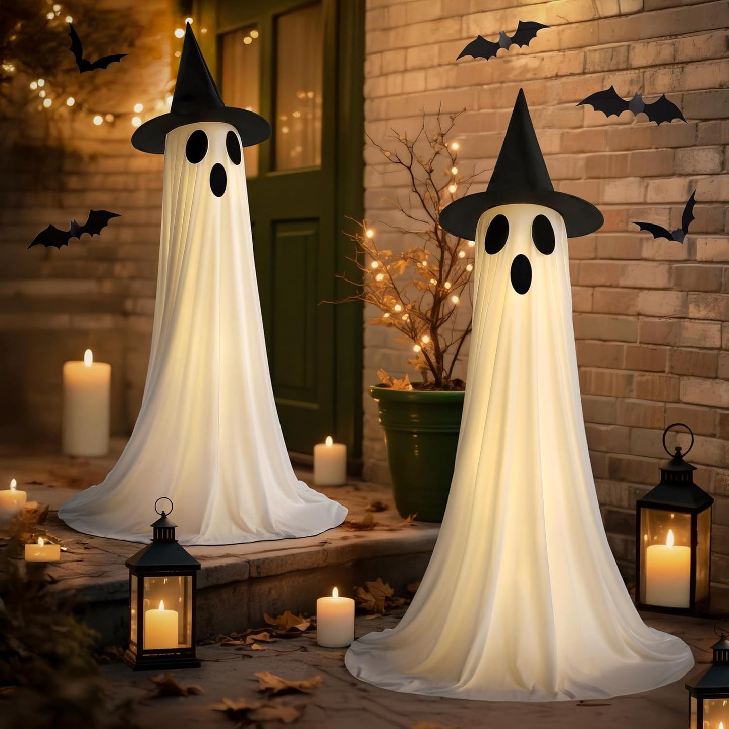 Ghost Decor 2 Packs Halloween Decorations Outdoor