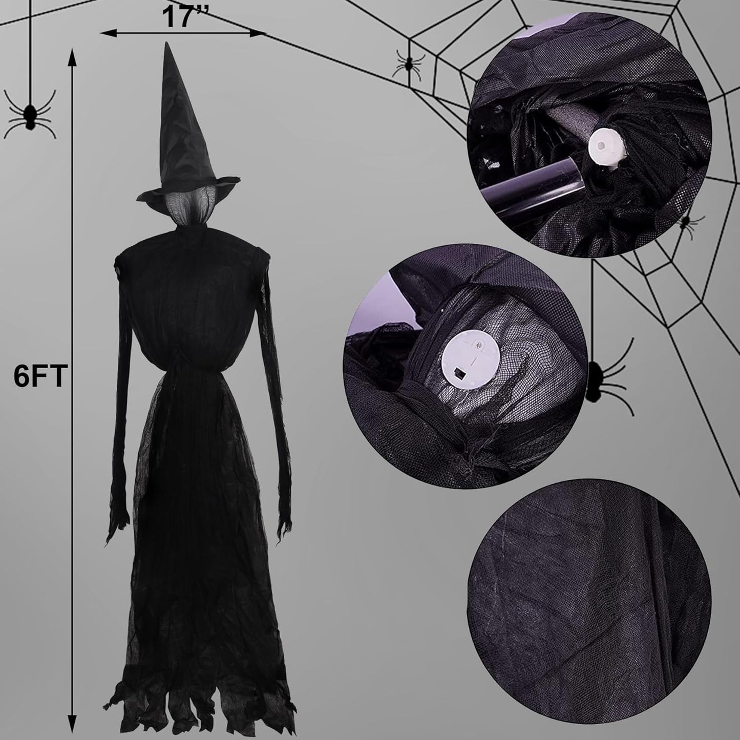 Enchanting Light-Up Witch Stakes™