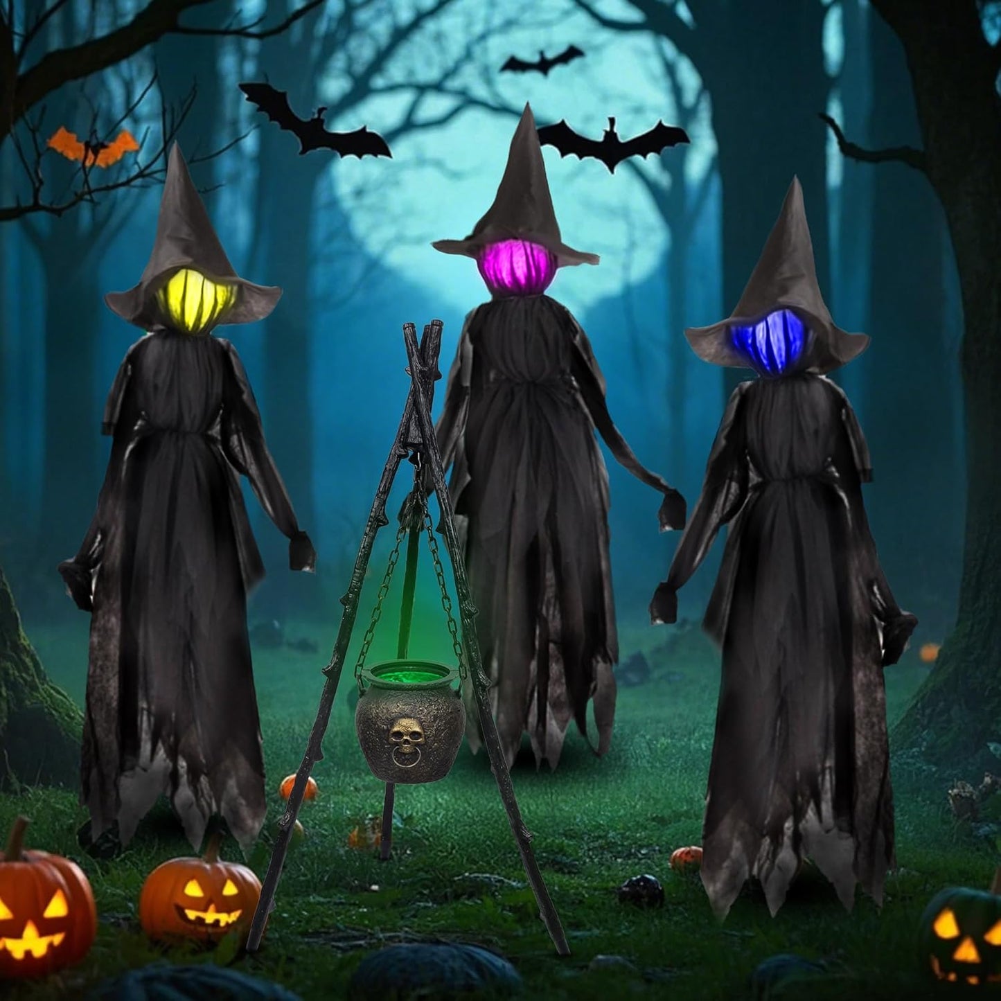 Enchanting Light-Up Witch Stakes™