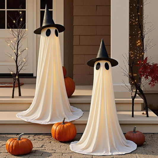 Ghost Decor 2 Packs Halloween Decorations Outdoor